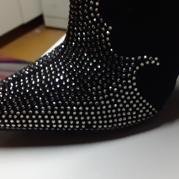 Size 7 Rhinestone Western Heels - Picture 4 of 5